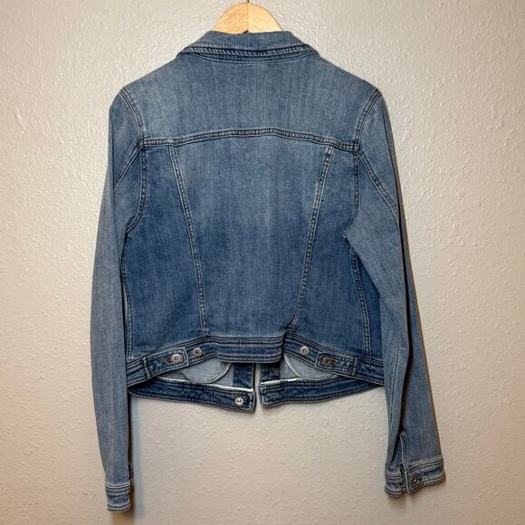 Pilcro and the Letterpress Anthropologie Embellished Denim Jean Jacket Size XL - Picture 3 of 12